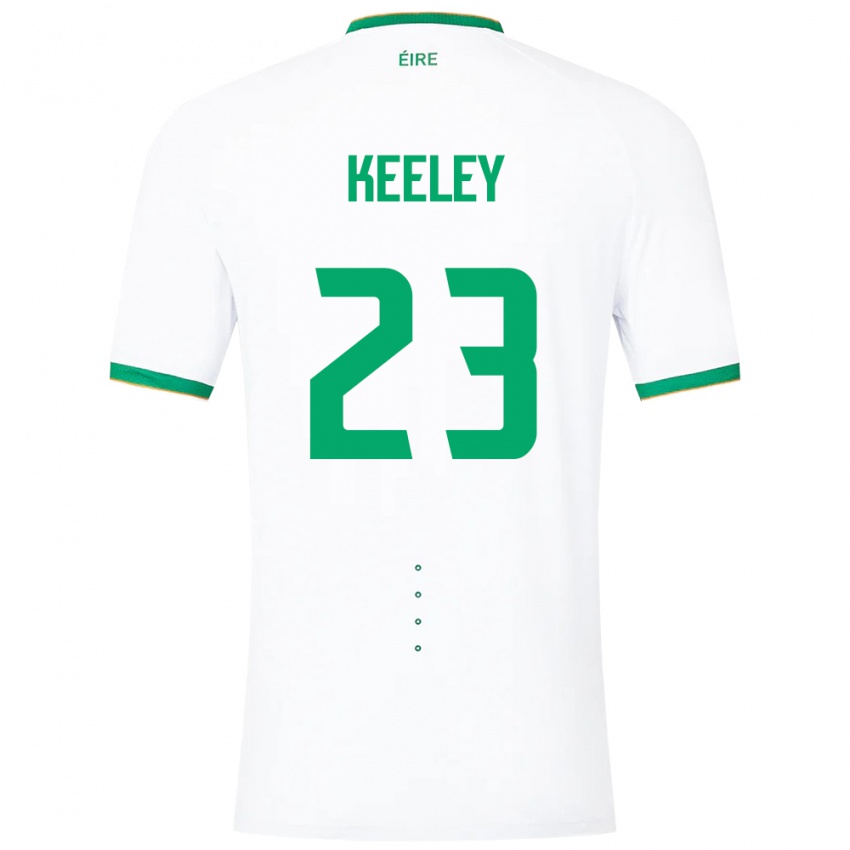 Criança Camisola Irlanda Josh Keeley #23 Branco Alternativa 24-26 Camisa