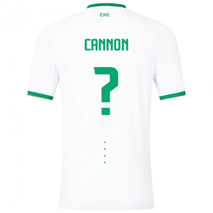 Criança Camisola Irlanda Thomas Cannon #0 Branco Alternativa 24-26 Camisa