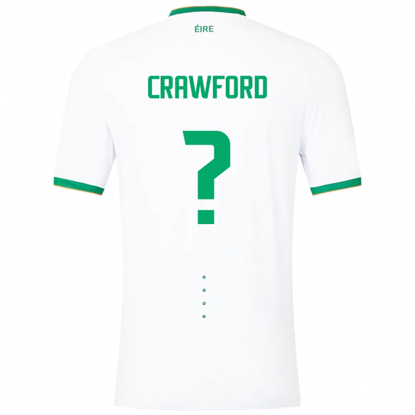 Criança Camisola Irlanda James Crawford #0 Branco Alternativa 24-26 Camisa