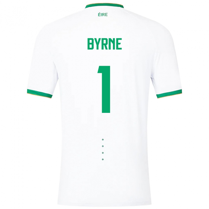 Criança Camisola Irlanda Reece Byrne #1 Branco Alternativa 24-26 Camisa