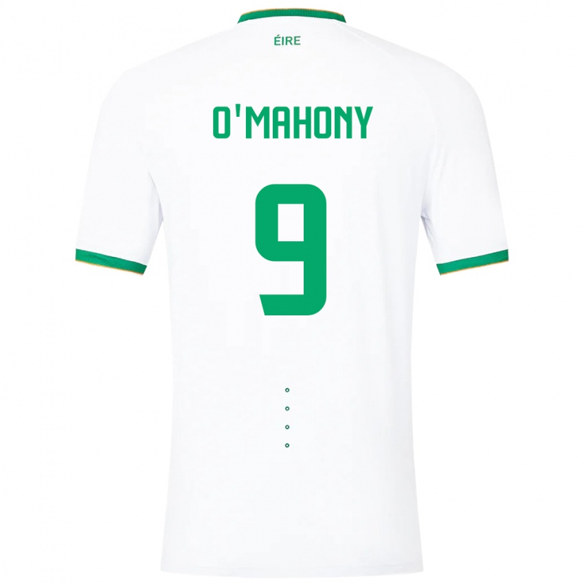 Criança Camisola Irlanda Mark O'mahony #9 Branco Alternativa 24-26 Camisa