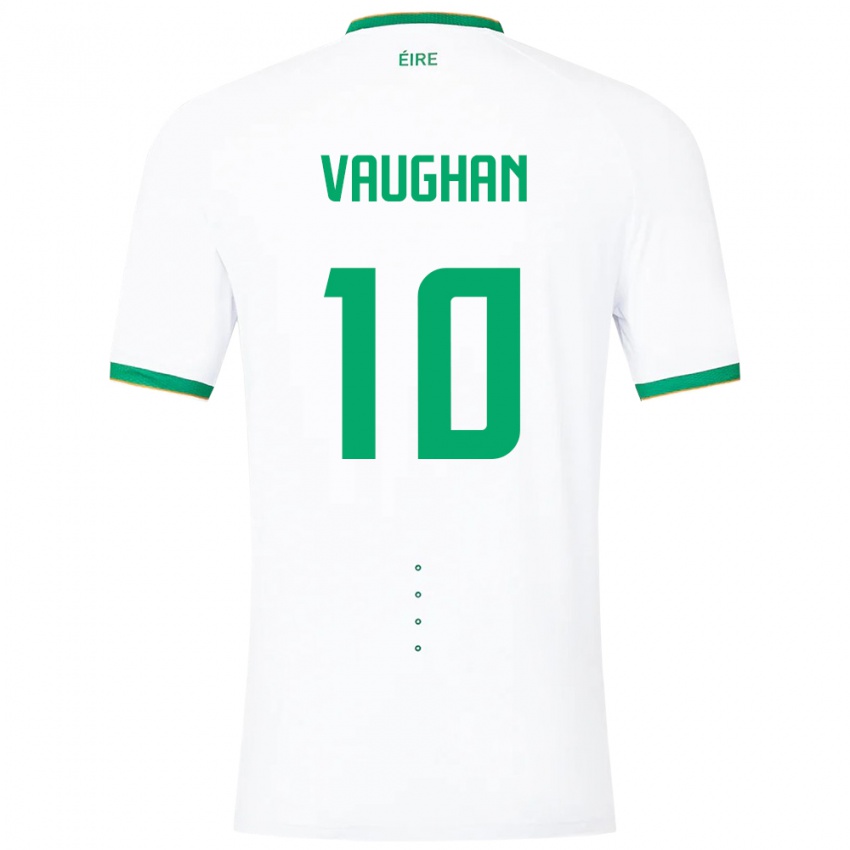 Criança Camisola Irlanda Harry Vaughan #10 Branco Alternativa 24-26 Camisa