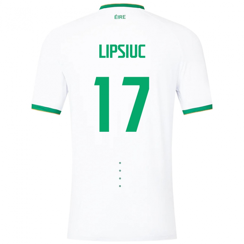 Criança Camisola Irlanda Darius Lipsiuc #17 Branco Alternativa 24-26 Camisa