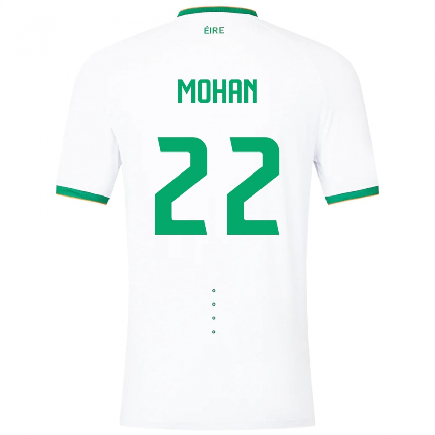 Criança Camisola Irlanda Stephen Mohan #22 Branco Alternativa 24-26 Camisa