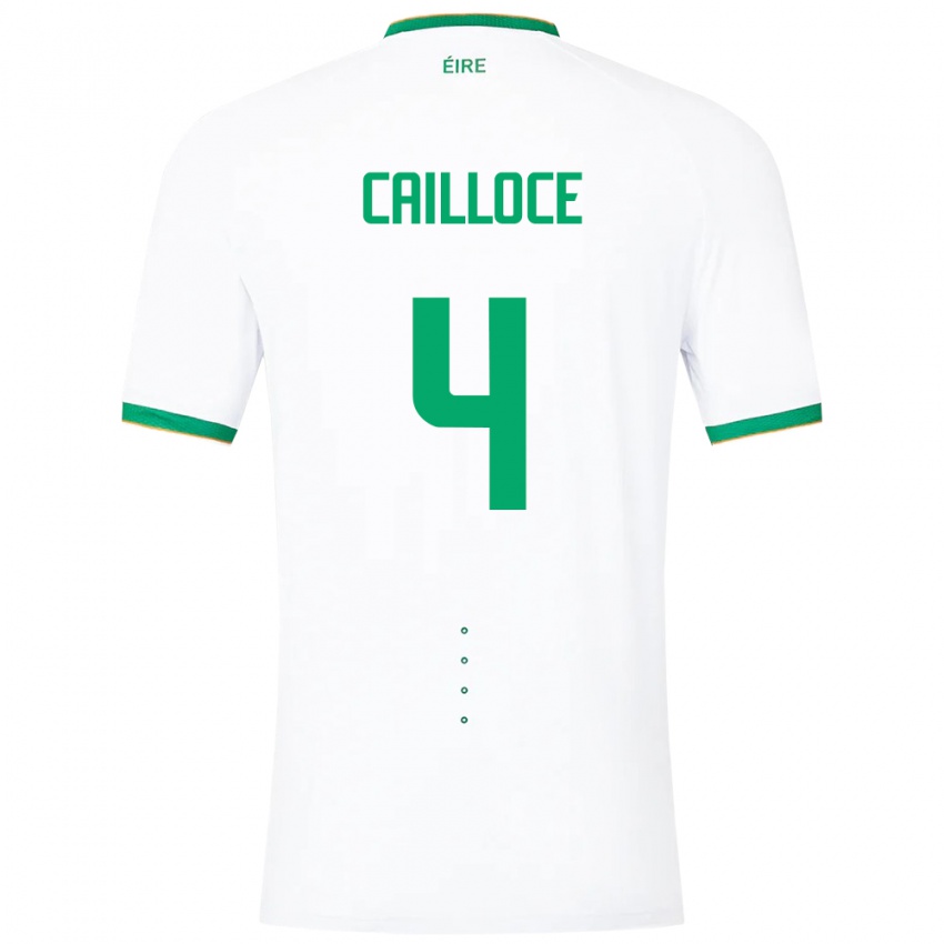 Criança Camisola Irlanda Luca Cailloce #4 Branco Alternativa 24-26 Camisa