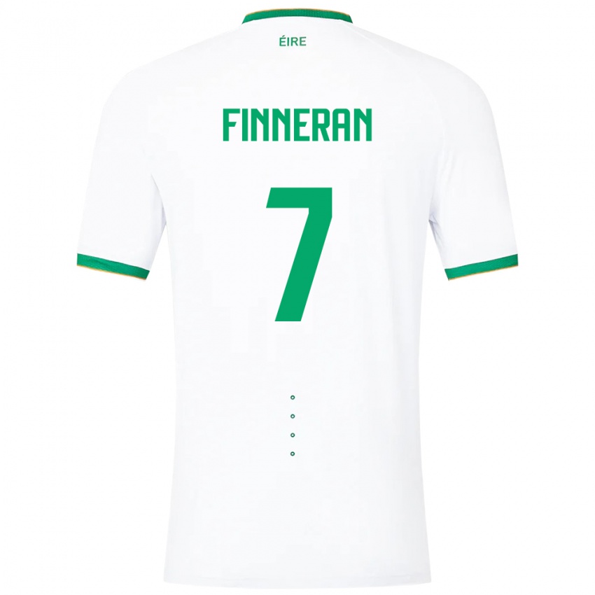 Criança Camisola Irlanda Rory Finneran #7 Branco Alternativa 24-26 Camisa