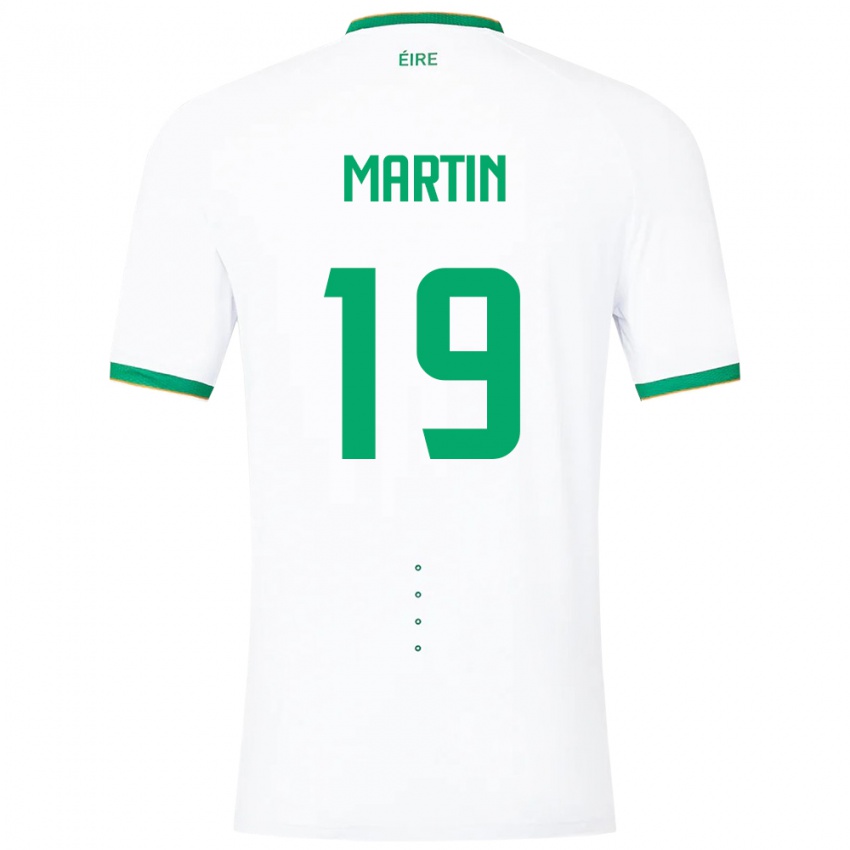 Criança Camisola Irlanda William Martin #19 Branco Alternativa 24-26 Camisa