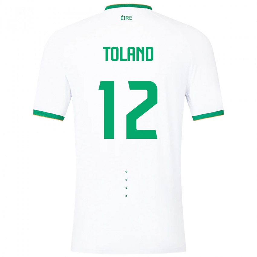 Criança Camisola Irlanda Tyler Toland #12 Branco Alternativa 24-26 Camisa