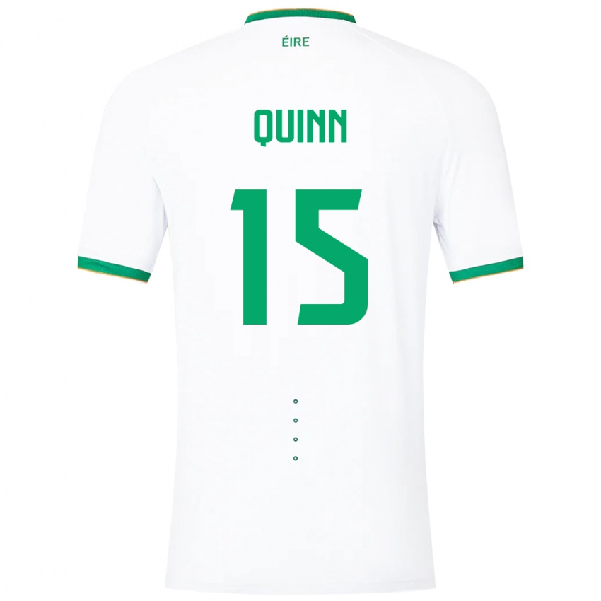 Criança Camisola Irlanda Lucy Quinn #15 Branco Alternativa 24-26 Camisa