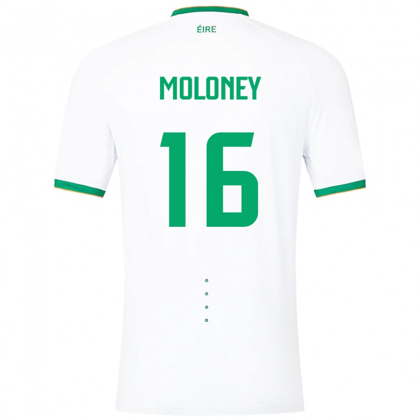 Criança Camisola Irlanda Grace Moloney #16 Branco Alternativa 24-26 Camisa