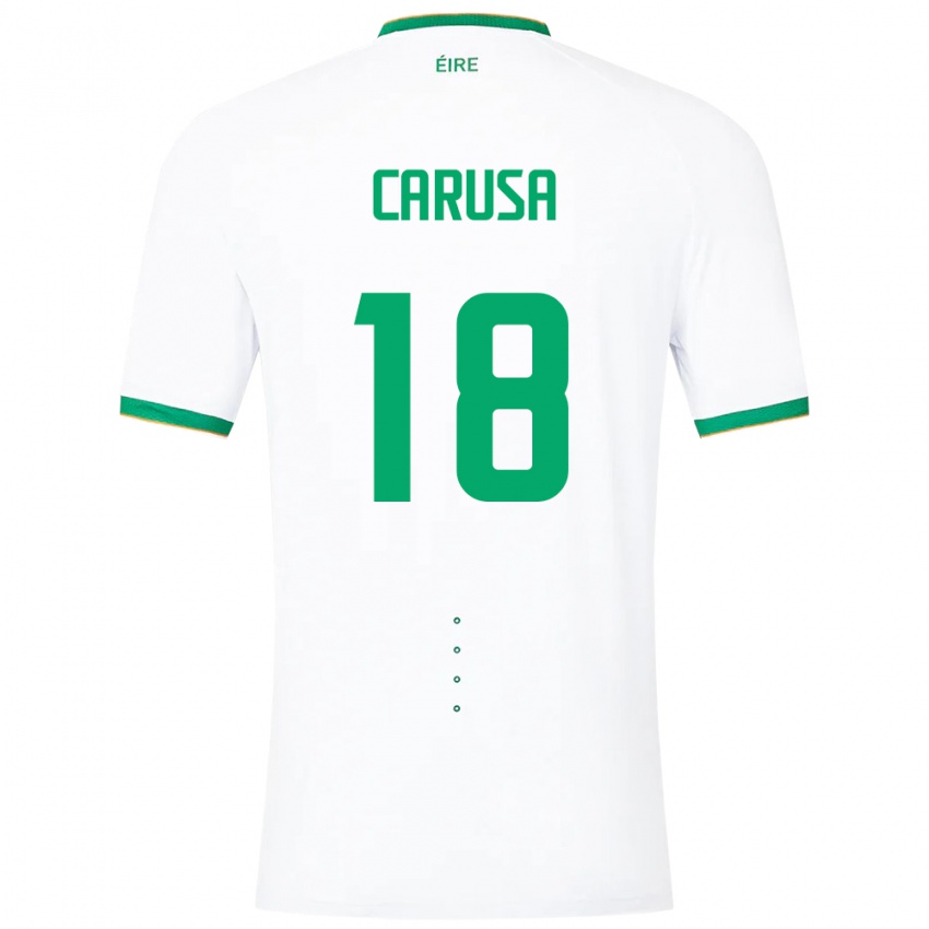 Criança Camisola Irlanda Kyra Carusa #18 Branco Alternativa 24-26 Camisa