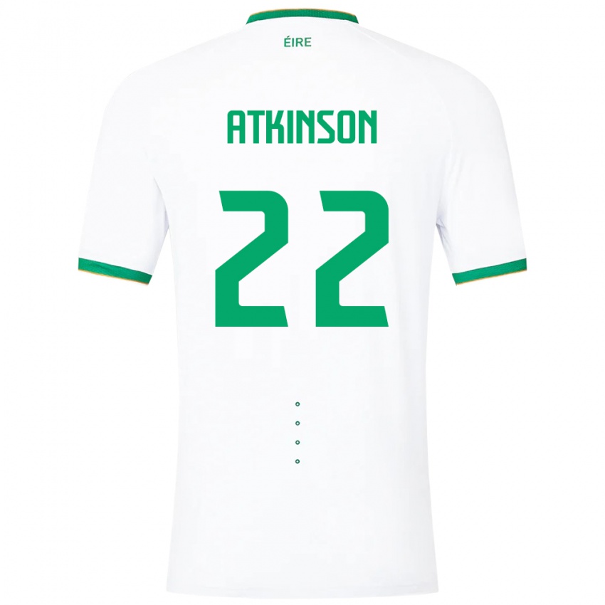 Criança Camisola Irlanda Isibeal Atkinson #22 Branco Alternativa 24-26 Camisa