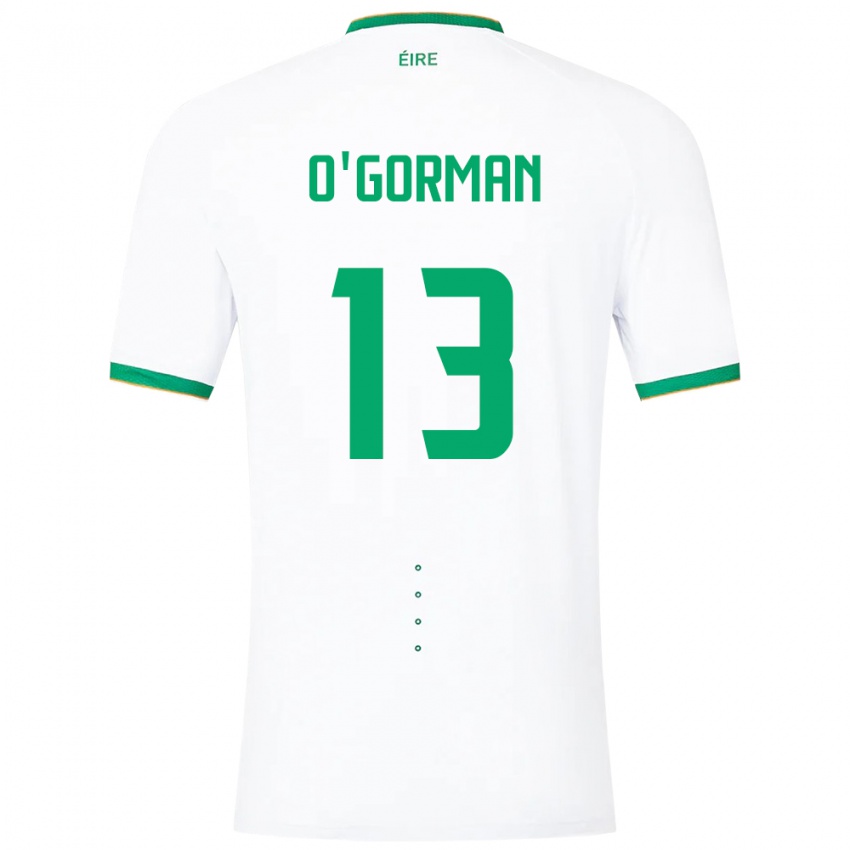 Criança Camisola Irlanda Áine O'gorman #13 Branco Alternativa 24-26 Camisa