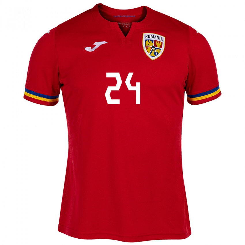 Criança Camisola Romênia Mădălina Tătar #24 Vermelho Alternativa 24-26 Camisa