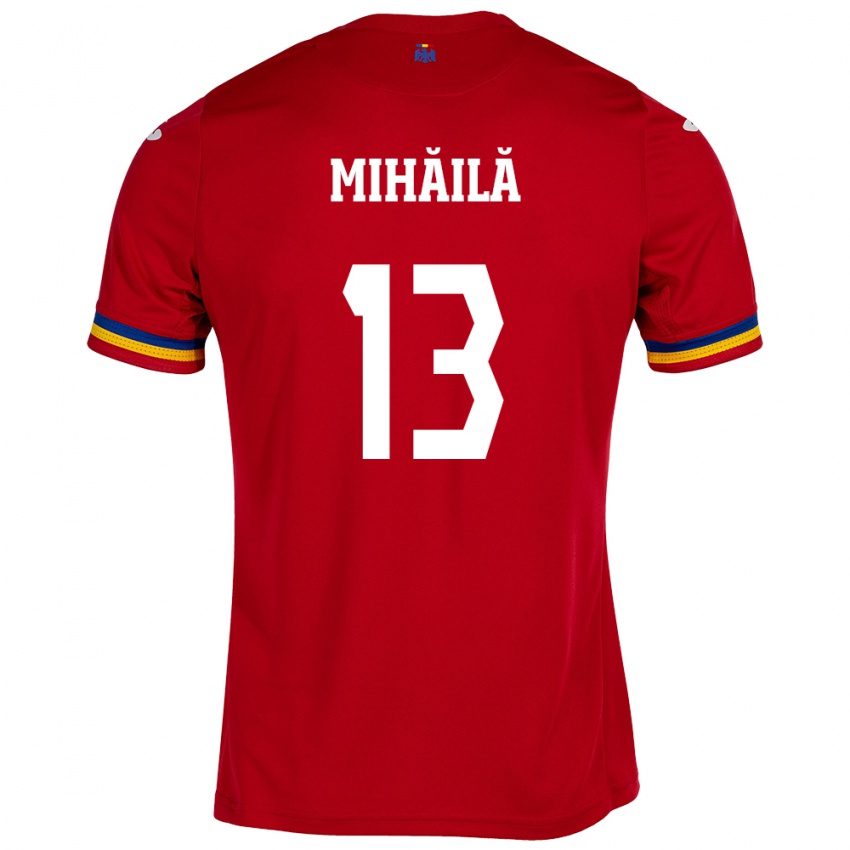 Criança Camisola Romênia Valentin Mihăilă #13 Vermelho Alternativa 24-26 Camisa