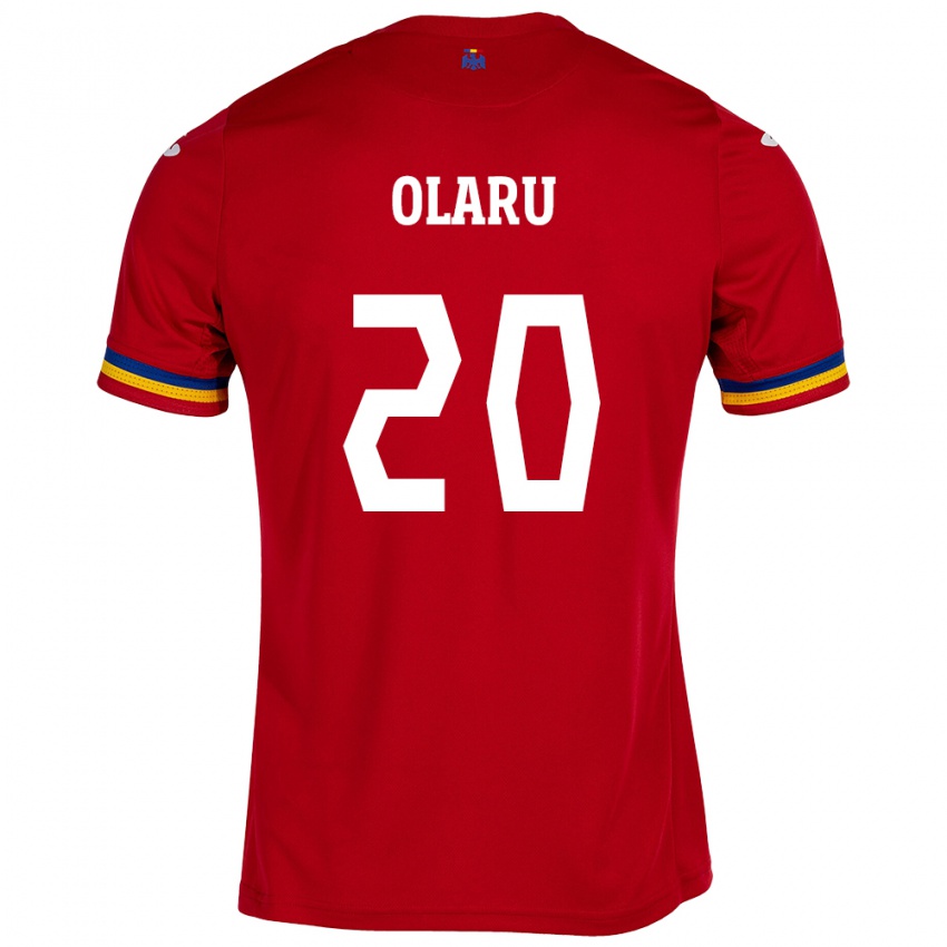 Criança Camisola Romênia Darius Olaru #20 Vermelho Alternativa 24-26 Camisa