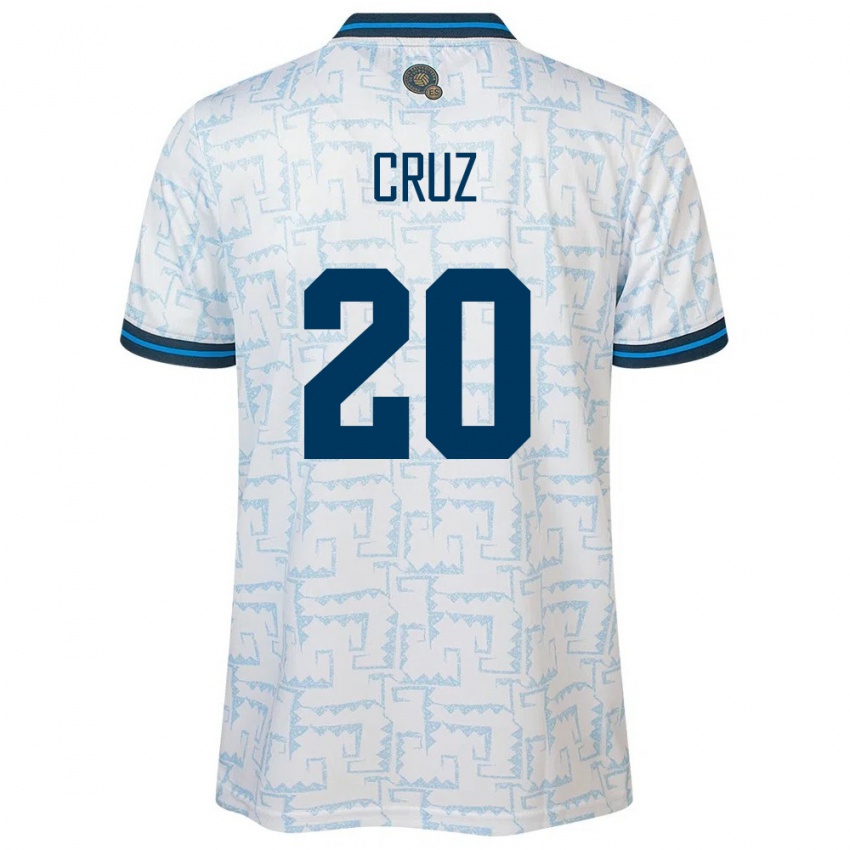 Criança Camisola El Salvador Jorge Cruz #20 Branco Alternativa 24-26 Camisa