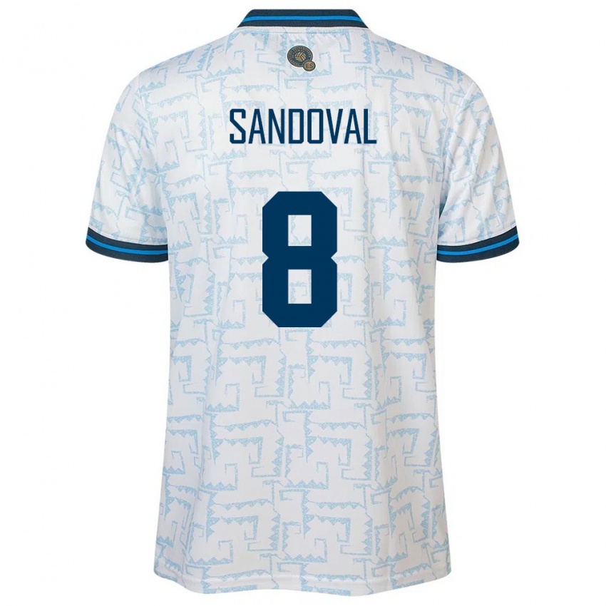 Criança Camisola El Salvador Emerson Sandoval #8 Branco Alternativa 24-26 Camisa