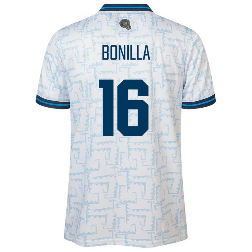 Criança Camisola El Salvador Elmer Bonilla #16 Branco Alternativa 24-26 Camisa