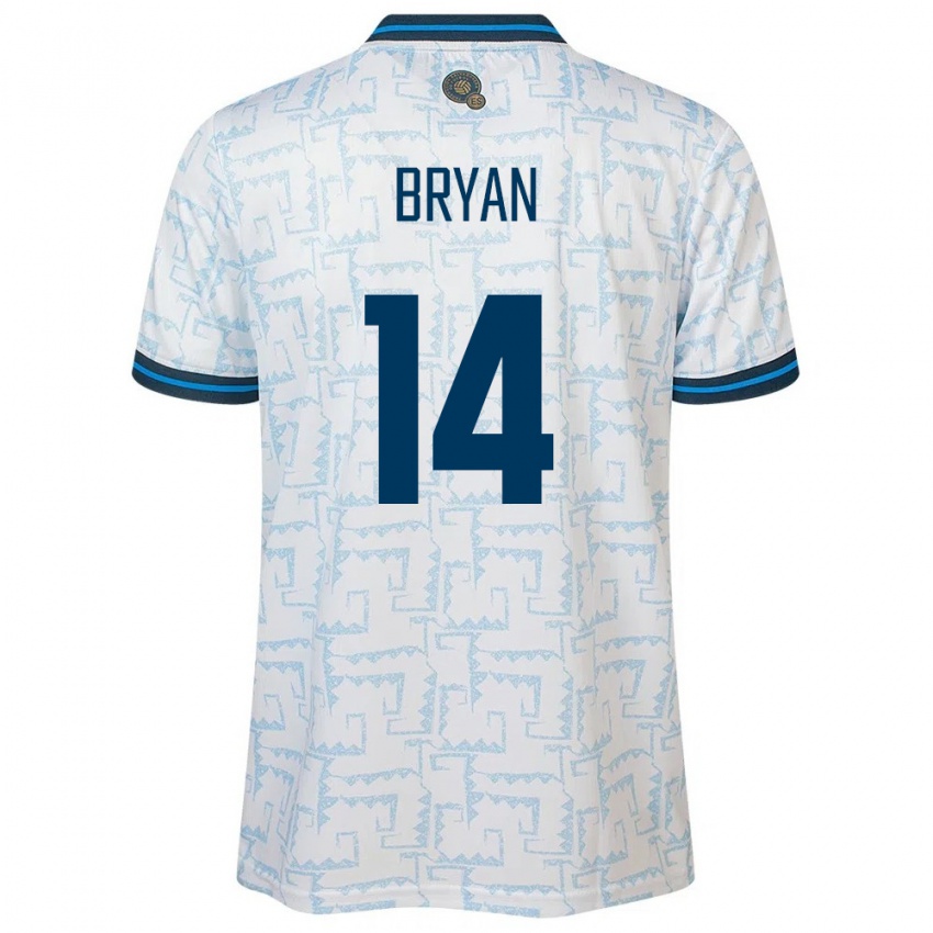 Criança Camisola El Salvador Bryan Vásquez #14 Branco Alternativa 24-26 Camisa