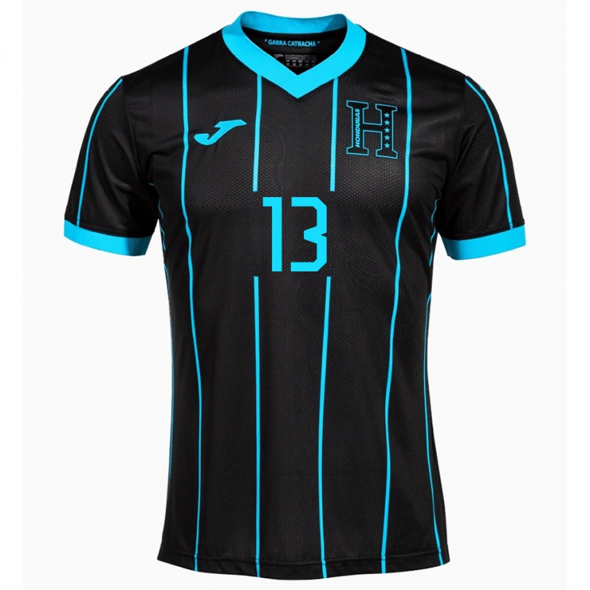 Criança Camisola Honduras Maikol Morales #13 Preto Alternativa 24-26 Camisa