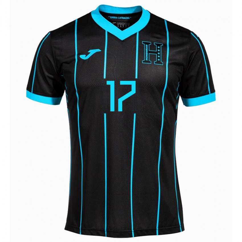 Criança Camisola Honduras Samuel Elvir #17 Preto Alternativa 24-26 Camisa