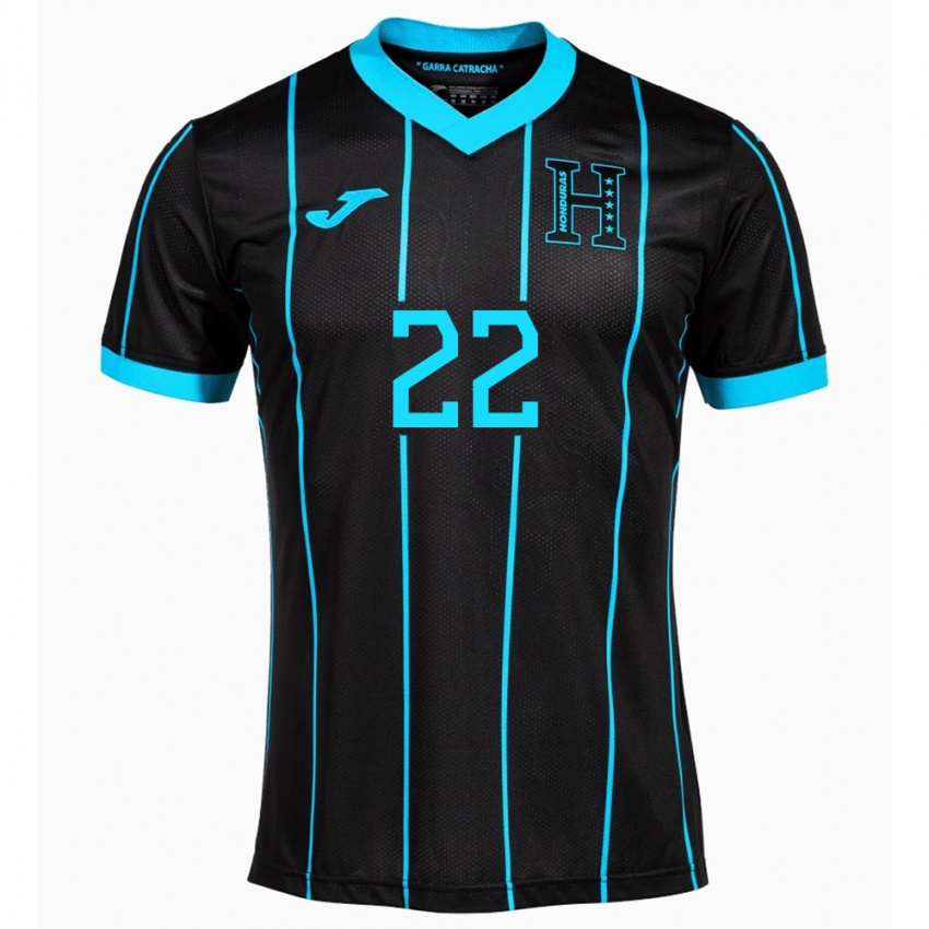 Criança Camisola Honduras Luis López #22 Preto Alternativa 24-26 Camisa