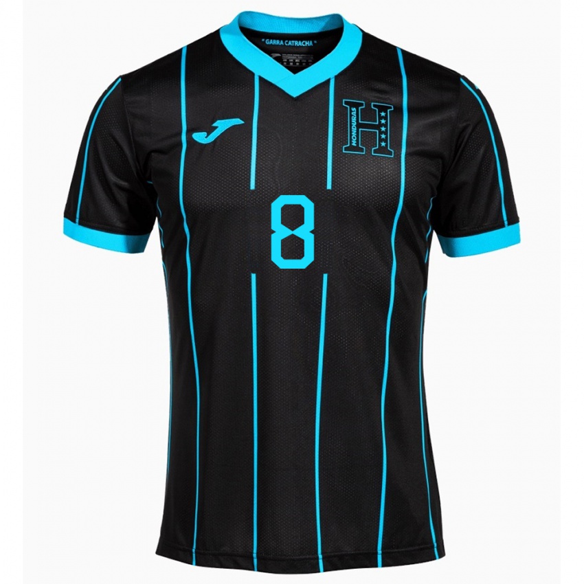 Criança Camisola Honduras Gerson Chávez #8 Preto Alternativa 24-26 Camisa