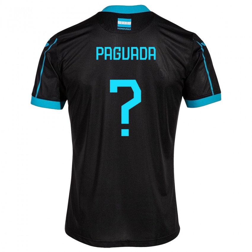 Criança Camisola Honduras Didier Paguada #0 Preto Alternativa 24-26 Camisa