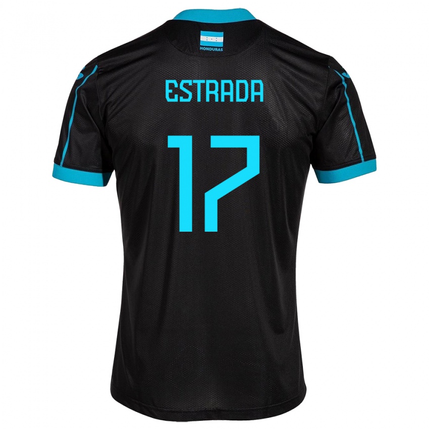 Criança Camisola Honduras Saúl Estrada #17 Preto Alternativa 24-26 Camisa