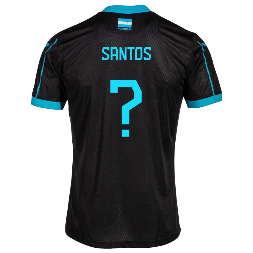 Criança Camisola Honduras Denessis Santos #0 Preto Alternativa 24-26 Camisa