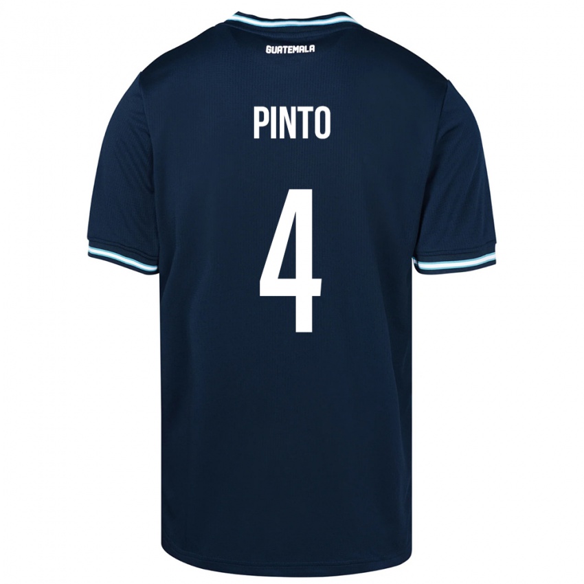 Criança Camisola Guatemala José Carlos Pinto #4 Azul Alternativa 24-26 Camisa