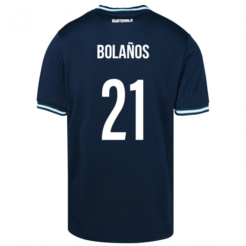 Criança Camisola Guatemala Diego Bolaños #21 Azul Alternativa 24-26 Camisa