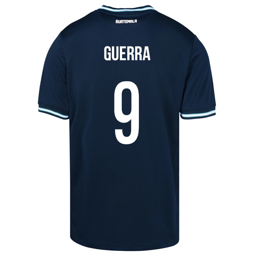 Criança Camisola Guatemala Oseas Guerra #9 Azul Alternativa 24-26 Camisa