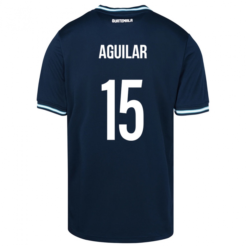 Criança Camisola Guatemala Carlos Aguilar #15 Azul Alternativa 24-26 Camisa