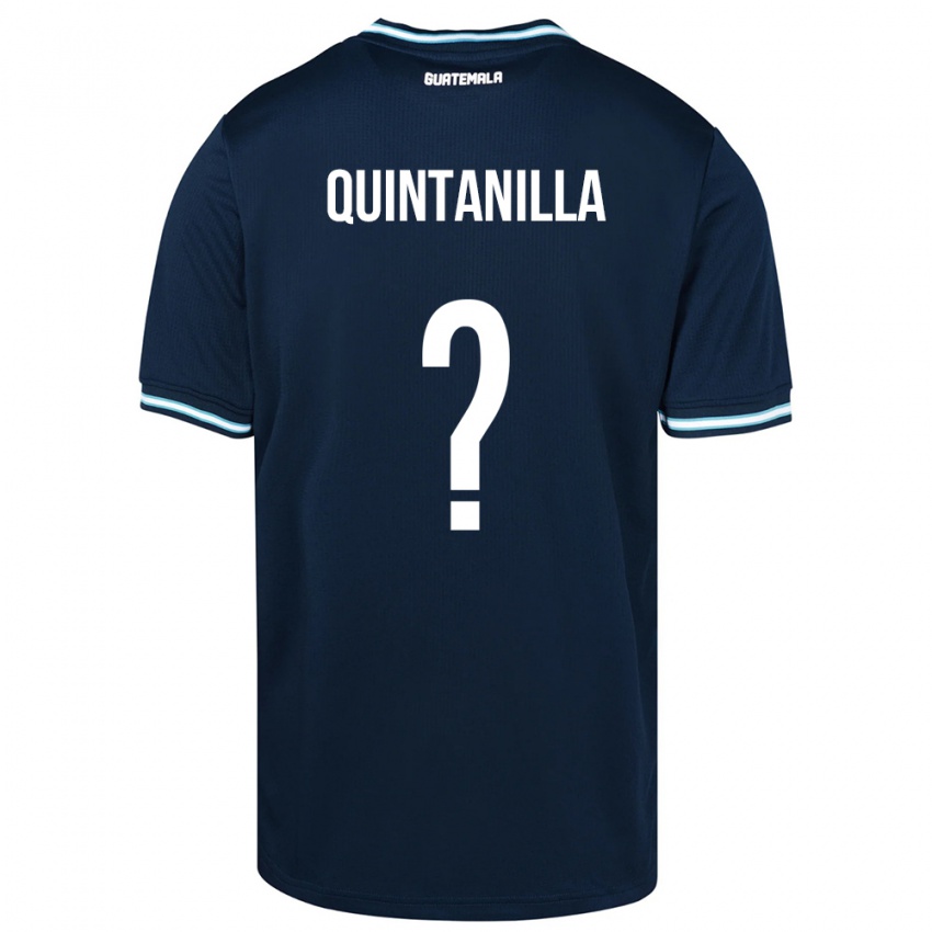 Criança Camisola Guatemala Anayelli Quintanilla #0 Azul Alternativa 24-26 Camisa