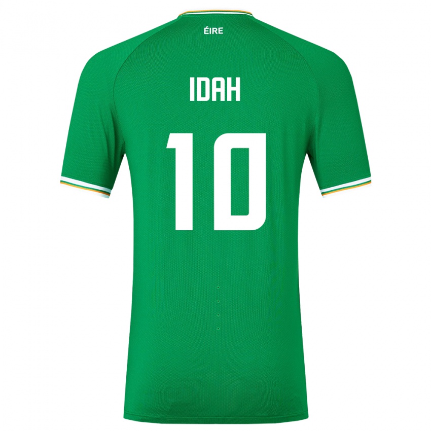 Homem Camisola Irlanda Adam Idah #10 Verde Principal 24-26 Camisa