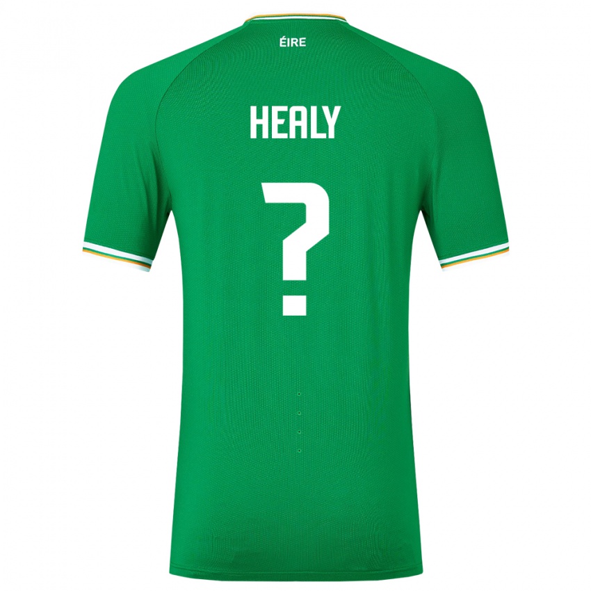 Homem Camisola Irlanda Matthew Healy #0 Verde Principal 24-26 Camisa