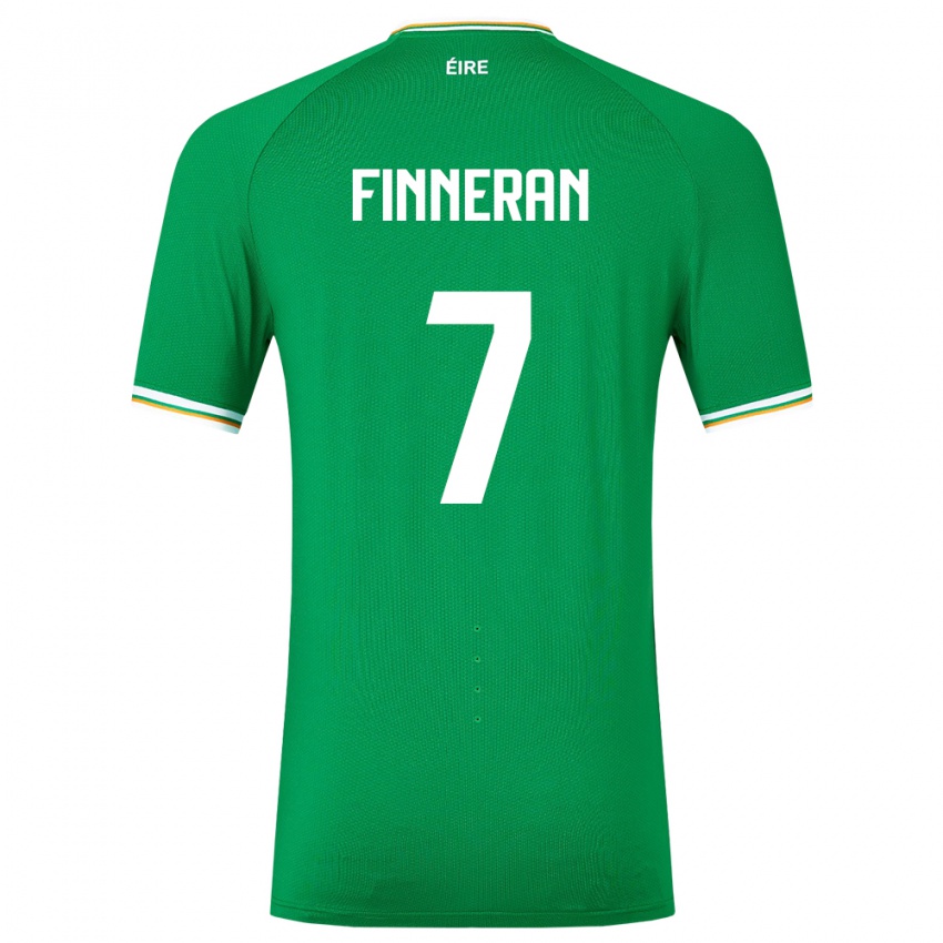 Homem Camisola Irlanda Rory Finneran #7 Verde Principal 24-26 Camisa