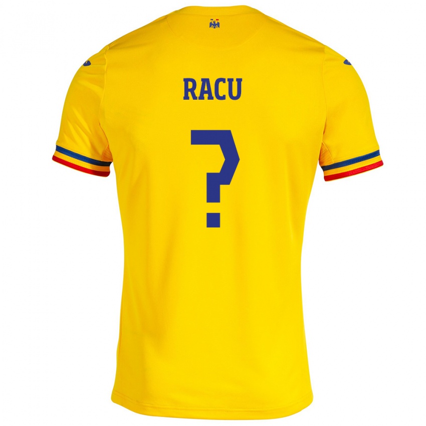 Homem Camisola Romênia Andrei Racu #0 Amarelo Principal 24-26 Camisa