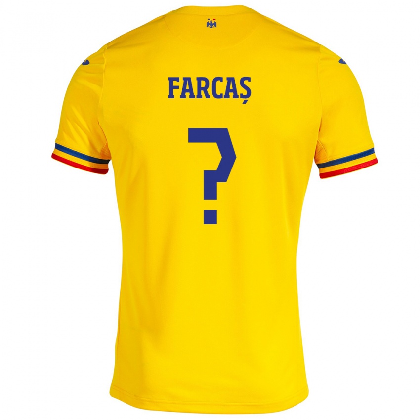 Homem Camisola Romênia Răzvan Farcaș #0 Amarelo Principal 24-26 Camisa