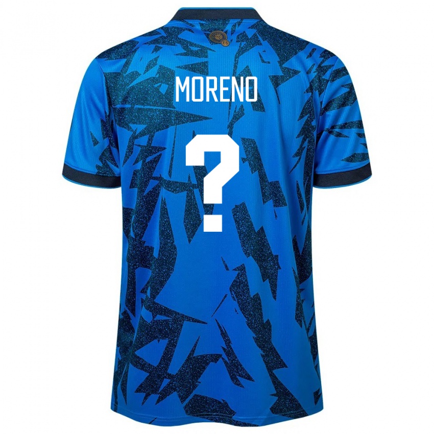 Homem Camisola El Salvador Amando Moreno #0 Azul Principal 24-26 Camisa