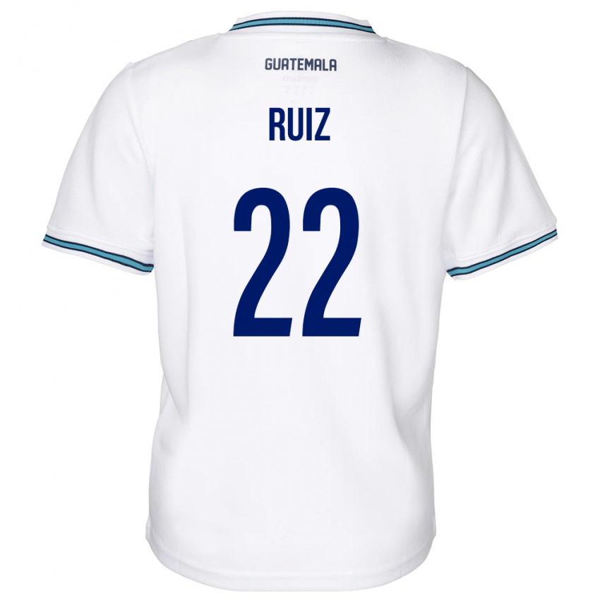 Homem Camisola Guatemala Kevin Ruiz #22 Branco Principal 24-26 Camisa