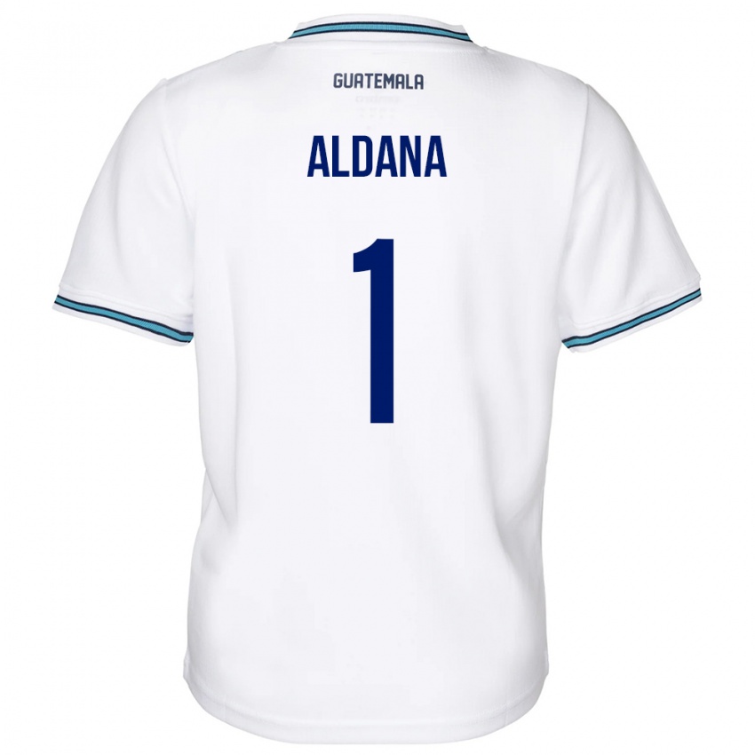 Homem Camisola Guatemala David Aldana #1 Branco Principal 24-26 Camisa