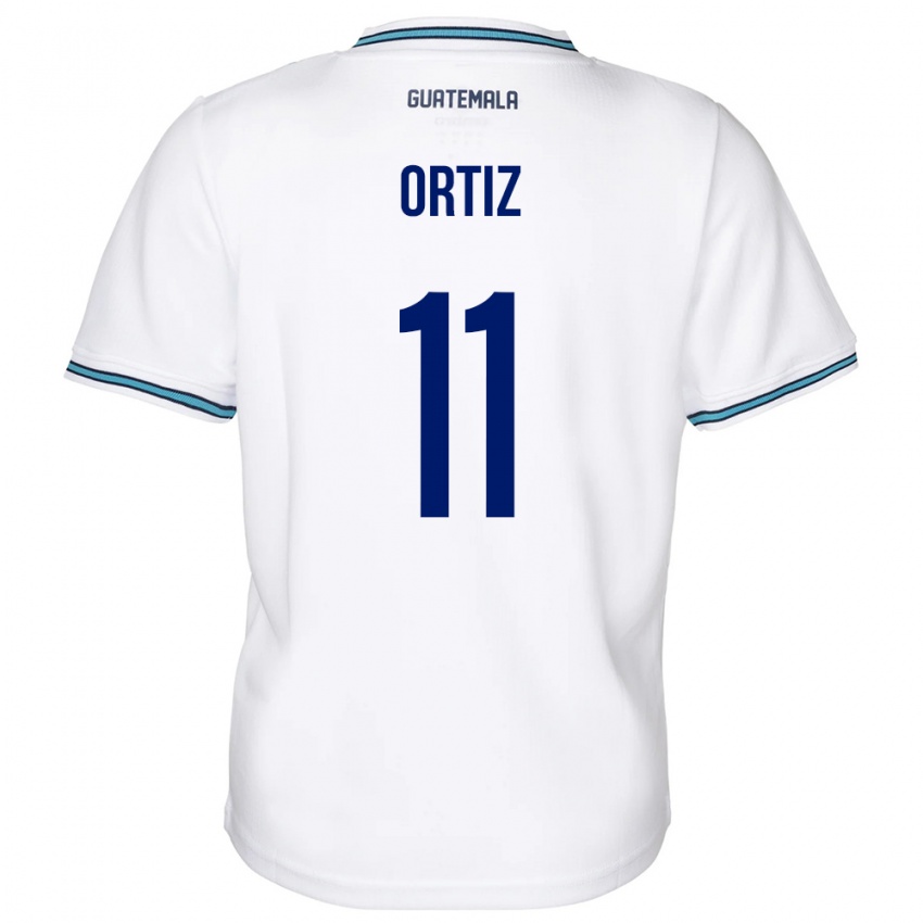 Homem Camisola Guatemala Andersson Ortiz #11 Branco Principal 24-26 Camisa