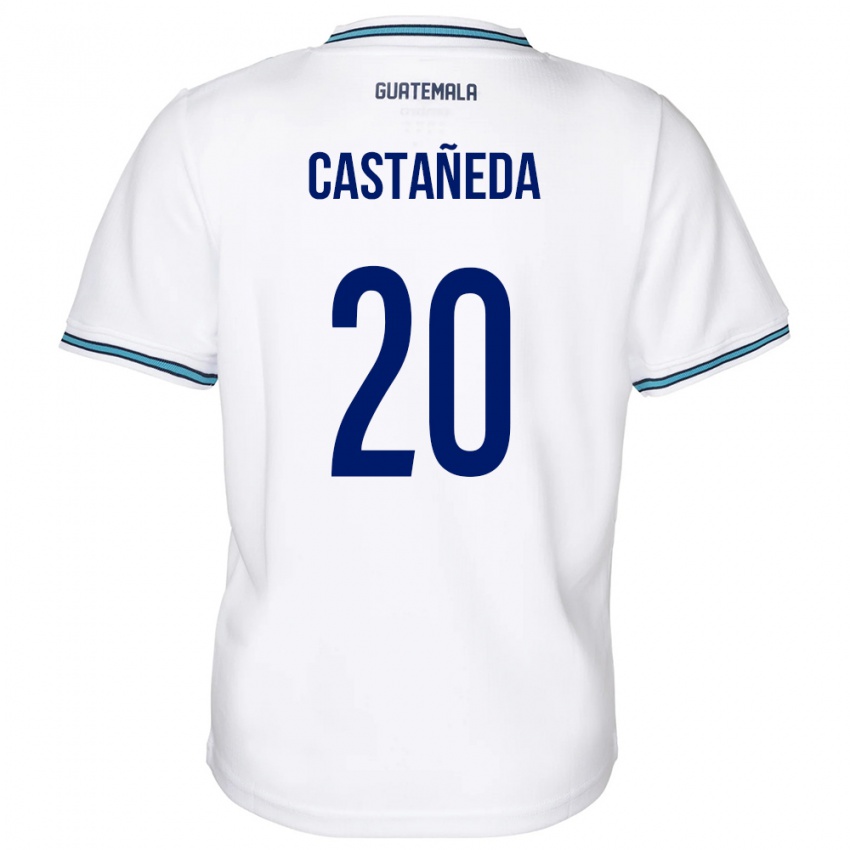 Homem Camisola Guatemala Brayam Castañeda #20 Branco Principal 24-26 Camisa