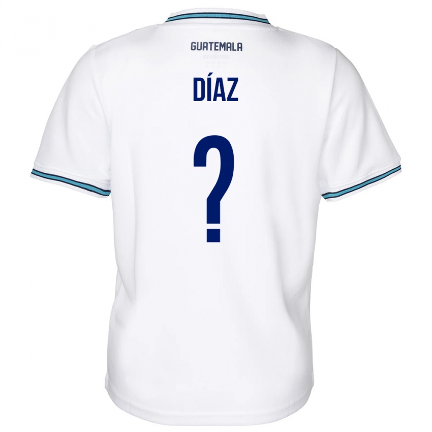 Homem Camisola Guatemala Hendryck Díaz #0 Branco Principal 24-26 Camisa