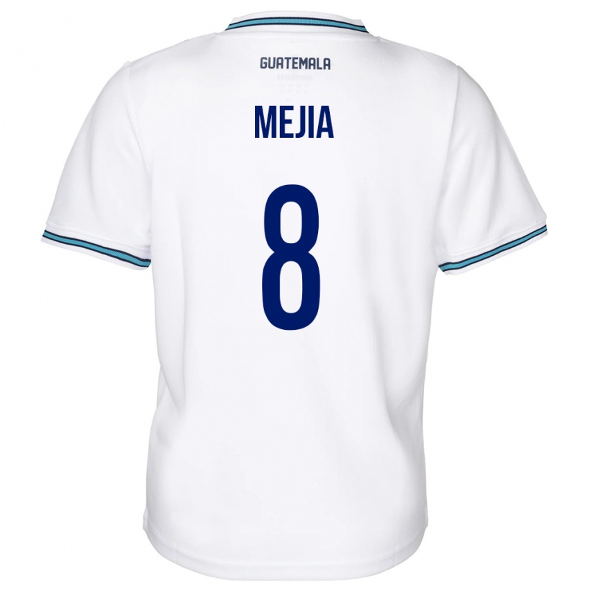 Homem Camisola Guatemala Robert Mejia #8 Branco Principal 24-26 Camisa