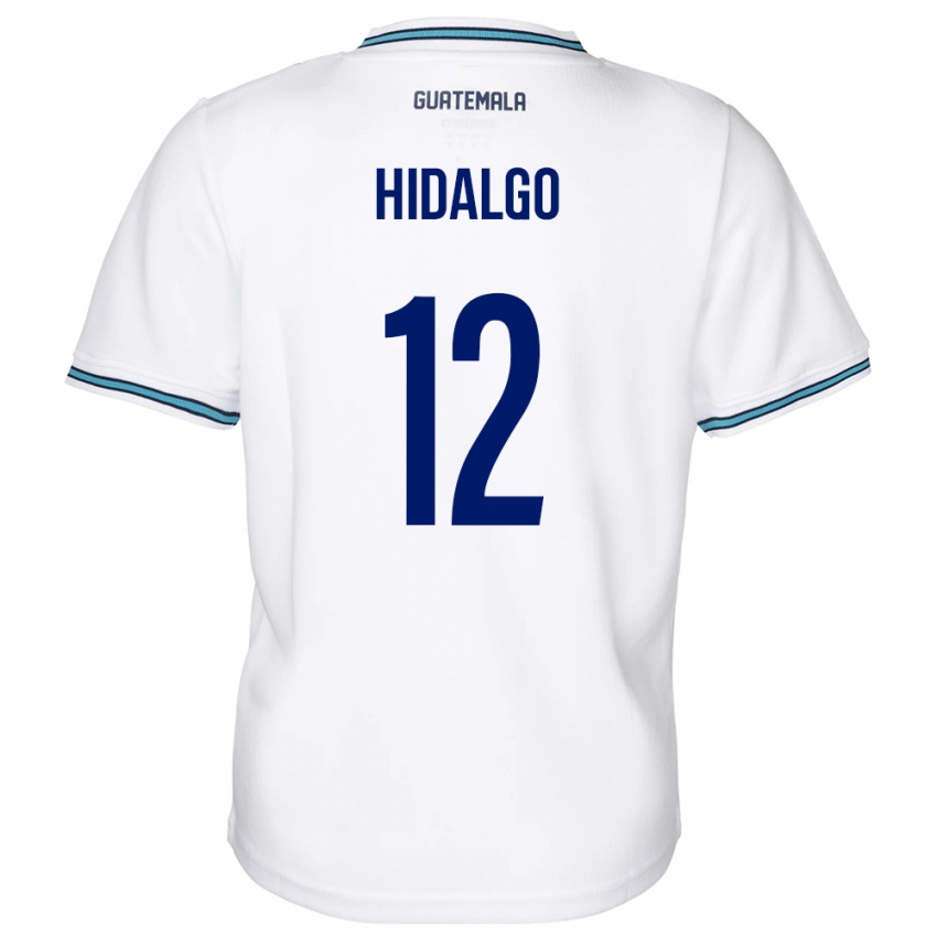 Homem Camisola Guatemala Angie Hidalgo #12 Branco Principal 24-26 Camisa