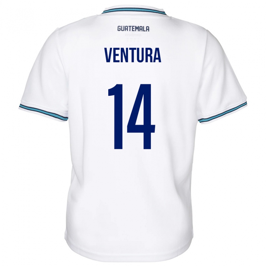 Homem Camisola Guatemala Madelyn Ventura #14 Branco Principal 24-26 Camisa